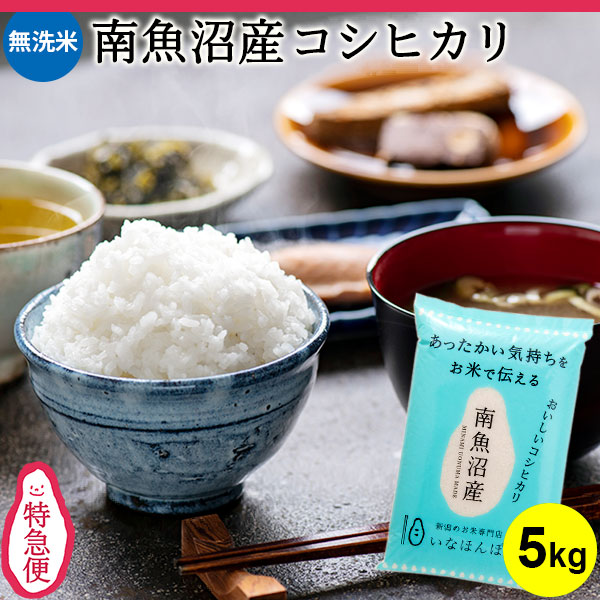 特急便 オリジナル無洗米南魚沼産コシヒカリ5kg