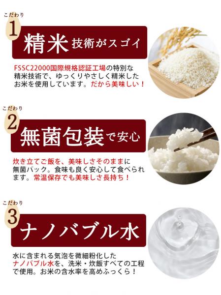 新潟のお米専門店-いなほんぽ- / レンジで簡単!新之助1合 150g×3パック