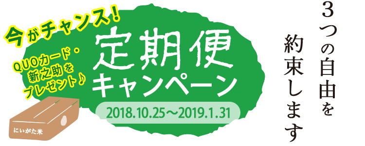 3つの自由を約束します
