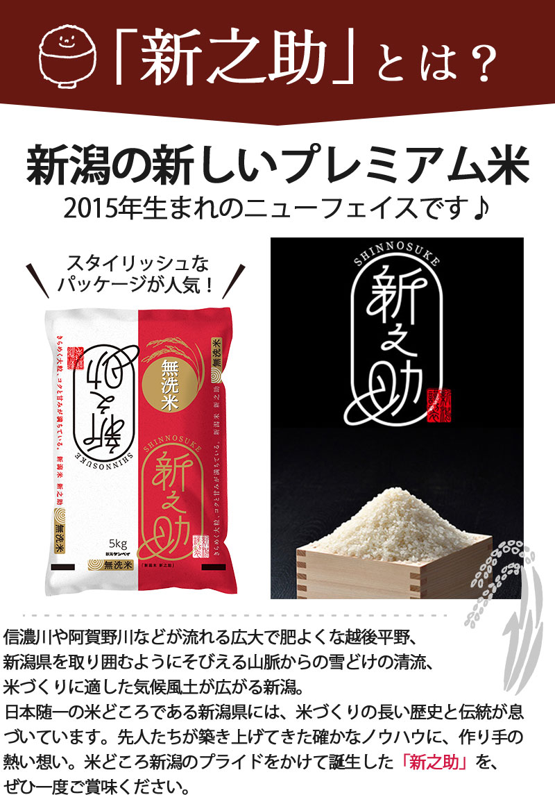新潟米 新之助 5kg 通販【ニッセン】 5kg 新潟新之助 米・雑穀・粉類